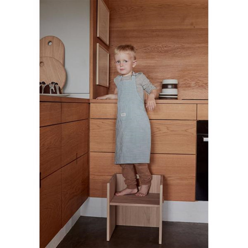Gobi Forklæde White/Dusty Blue - OYOY → Luksusbaby.dk