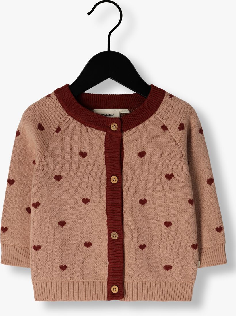 LIL\\' ATELIER lichtroze lil' atelier vest nbfsaran knit card