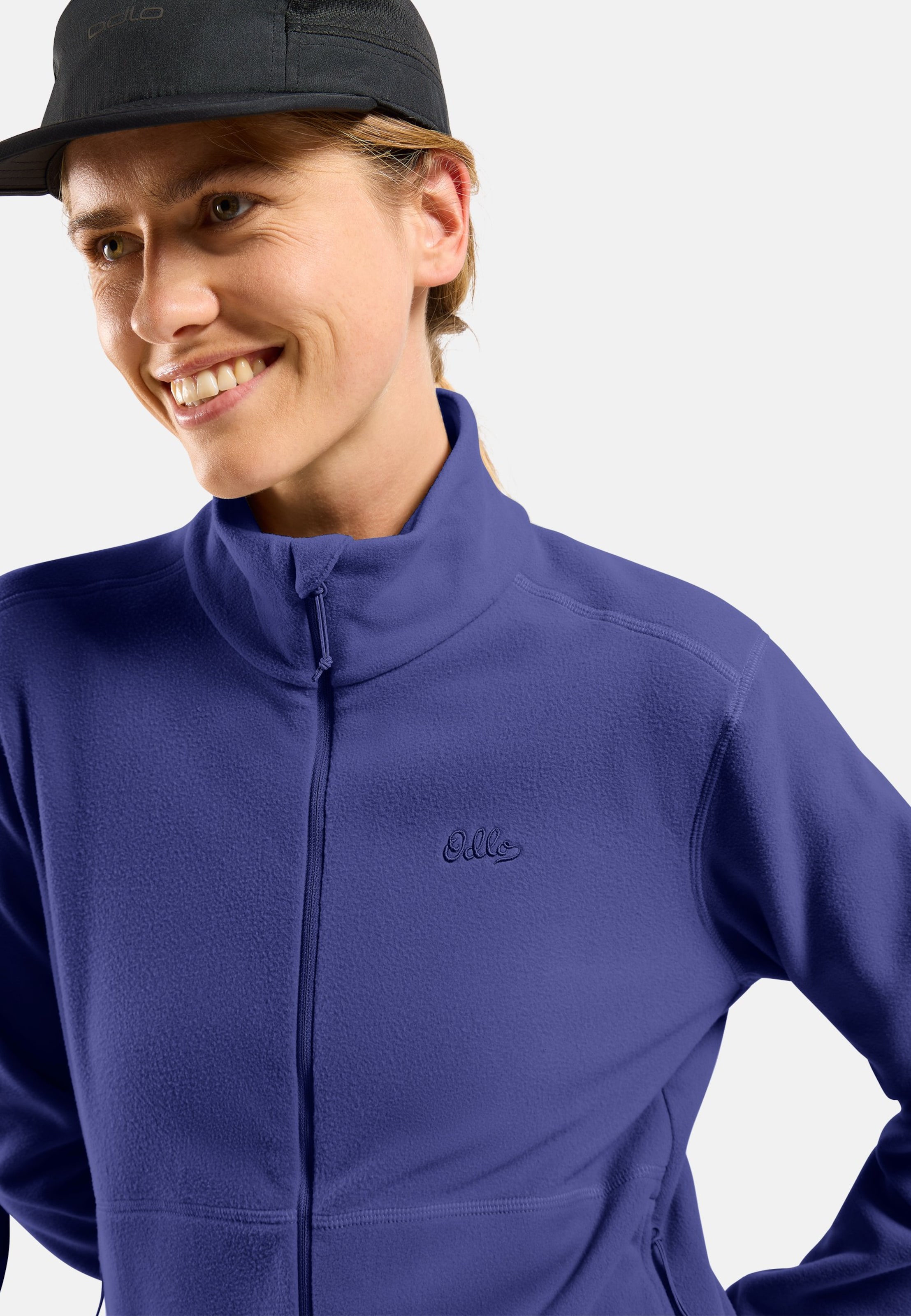 Klassische Essentials Multisport Fleecejacke mit Reissverschluss in Skipper Blue