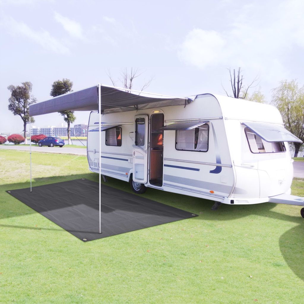 Tapete de Camping Vidaxl Antracite 300 x 400 cm