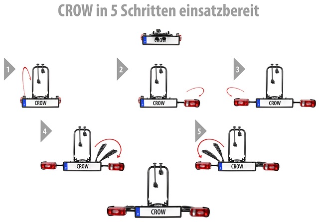 EUFAB Kupplungsfahrradträger »CROW«