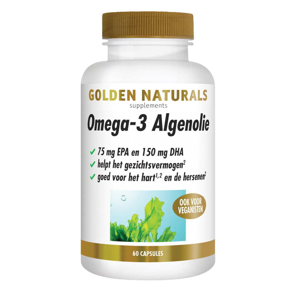 Golden Naturals Omega-3 Algenolie 60 capsules