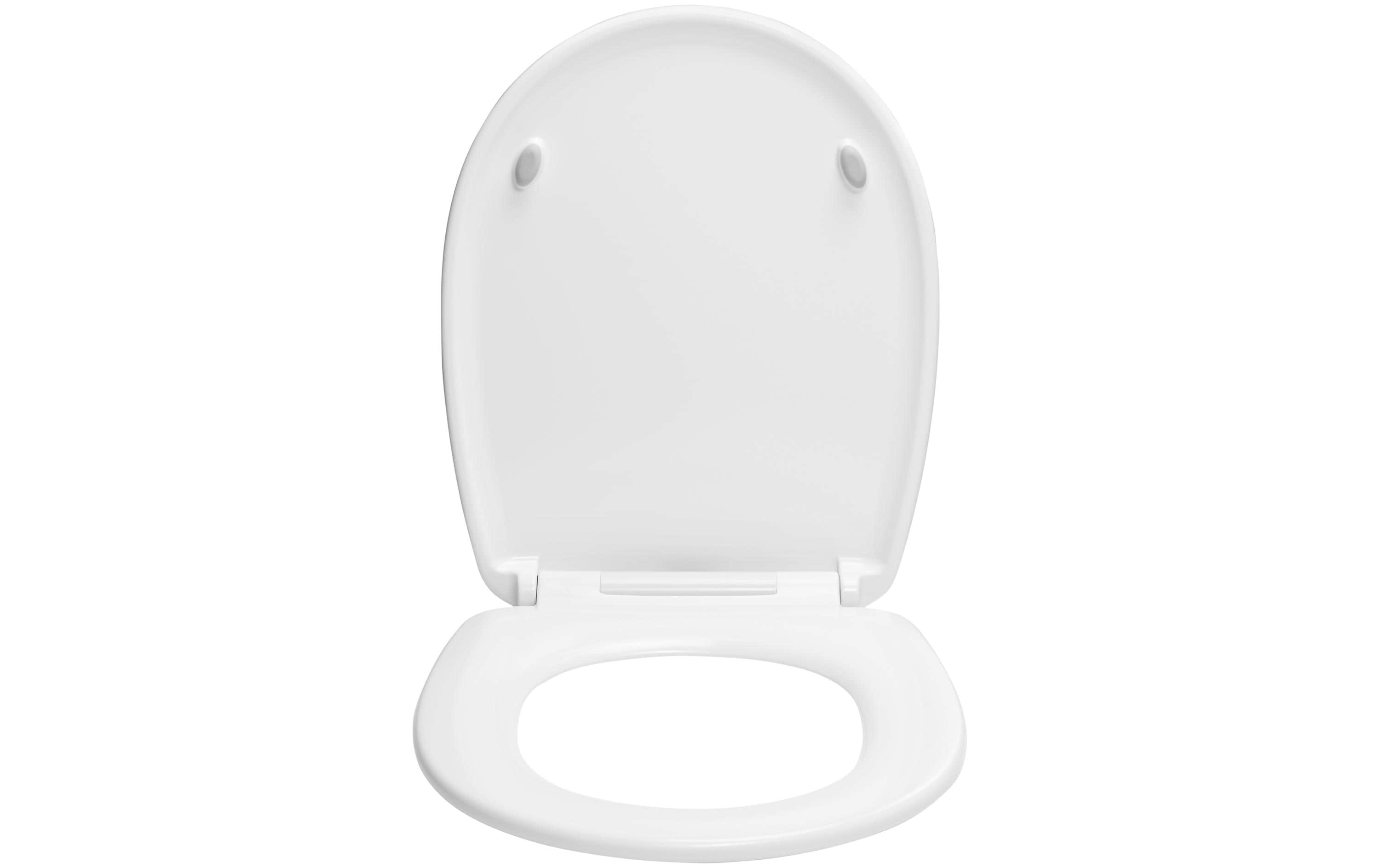 Toilettensitz All in One mit Absenkautomatik, WeissWC-Sitz