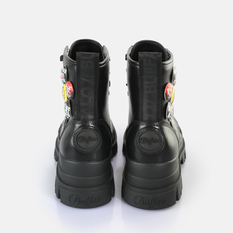 Aspha RLD Buttons Bottines véganes, noir