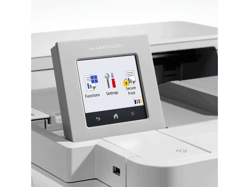 Brother HL-L9470CDN - Printer - farve - Duplex - laser - A4 - 2400 x 600 dpi - op til 40 spm (mono) / op til 40 spm (farve) - kapacitet: 620 ark - USB 2.0, Gigabit LAN, USB vært, NFC