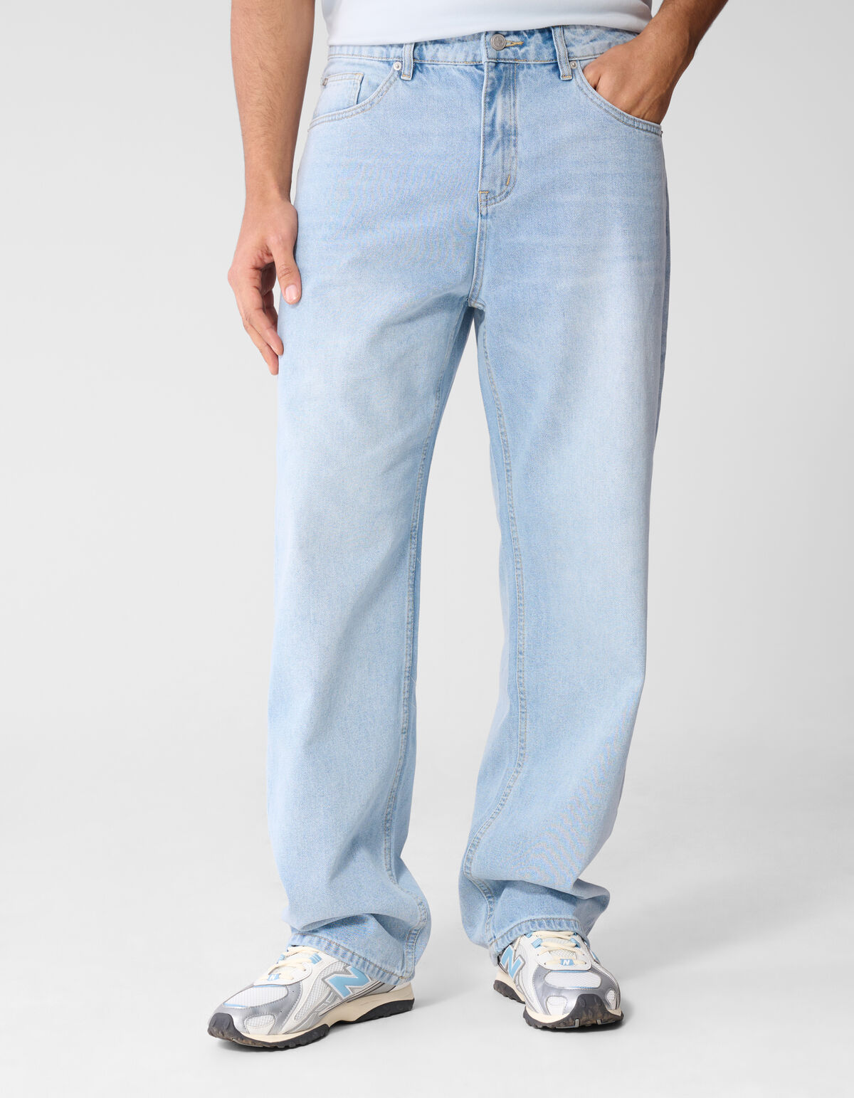 Baggy Fit Jeans Bleached L34