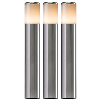 Ludeco tuinpaal Sten startersset RVS 3 stuks