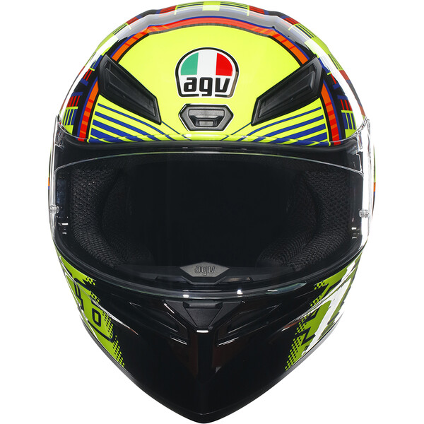 AGV - Casque K1 S Soleluna 2015 Jaune / Noir / Orange / Bleu