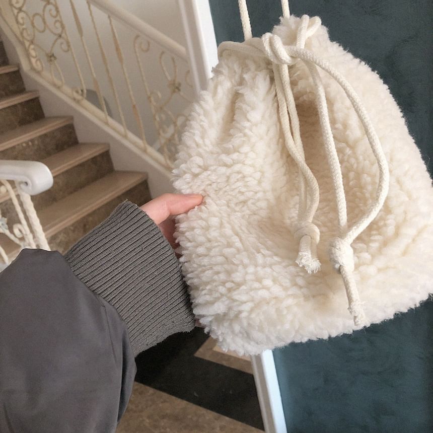Glotto - Fuzzy Crossbodytas met trekkoord