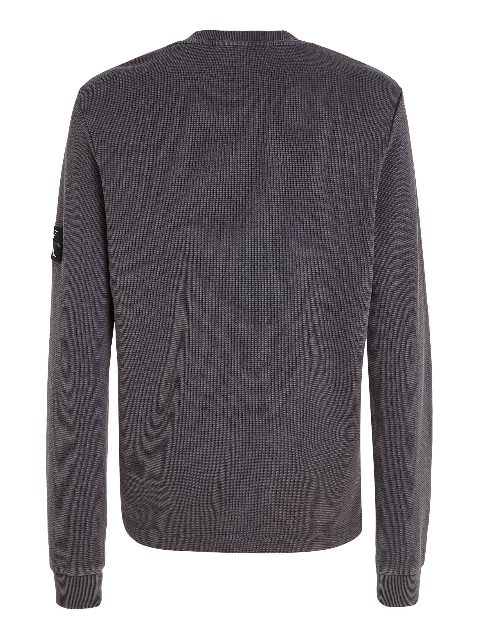 CALVIN KLEIN JEANS| Herren Langarmshirt WASHED BADGE WAFFLE LS TEE