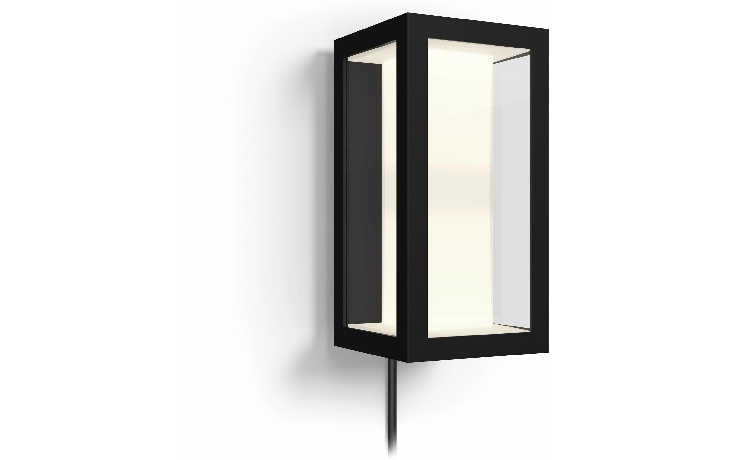 White & Color Ambiance Outdoor Impress Wandl. schwarz NV<br>Aussenleuchte Impress Hue WACA LV EU