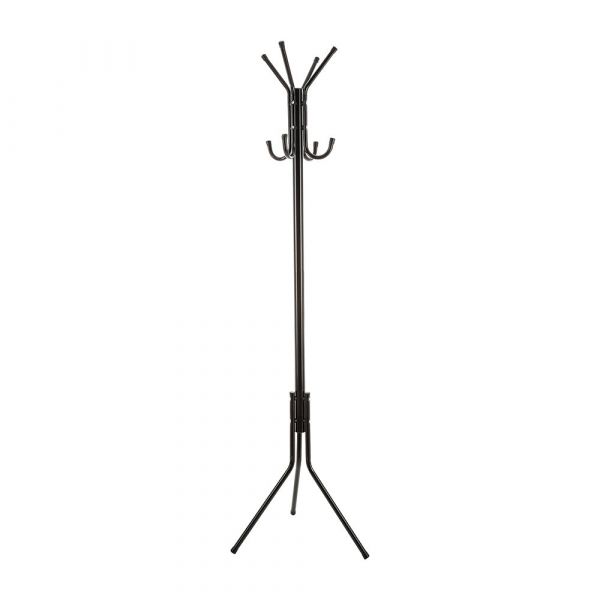 Basic & Co Bengaleiro 8 Ganchos 172x48cm Preto