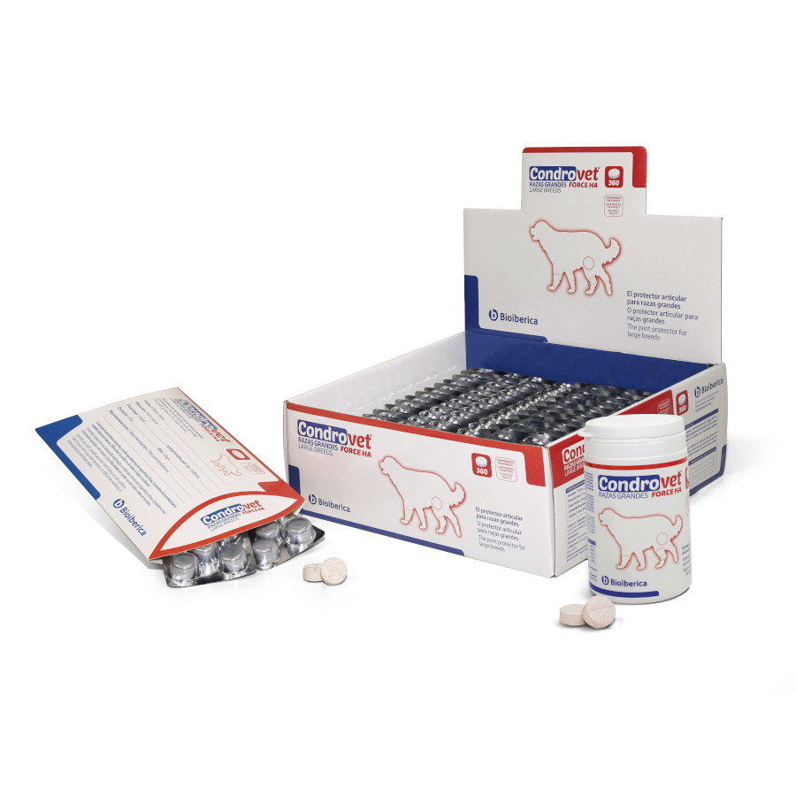 Condrovet Force HA Chondroprotector para cães de raças grandes