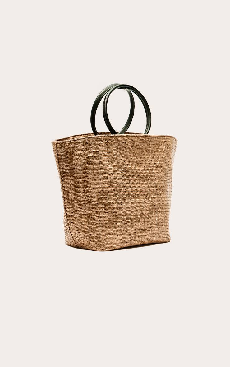 Naturel Sac Cabas À Anses En Raphia