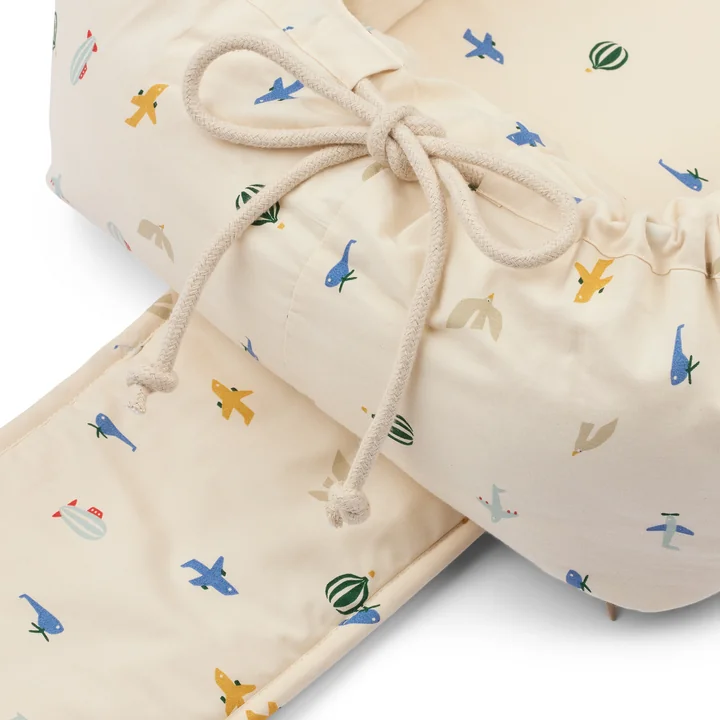 LIEWOOD - Gro Babynest / -trage, Fleece, sandy