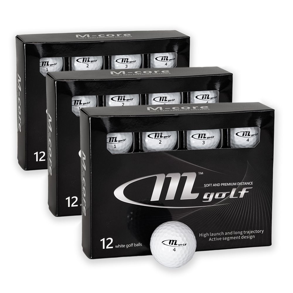M-Core Golfball Hvit 3 Dusin
