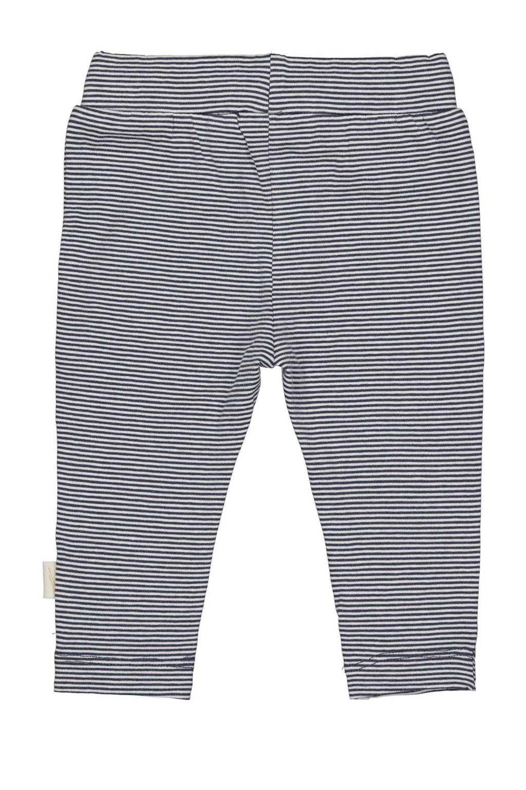 LEVV baby gestreepte regular fit broek LNESTORNOS donkerblauw
