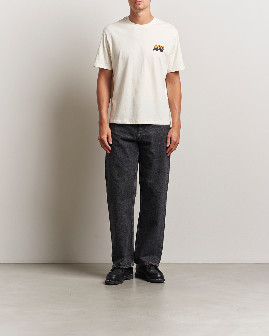 A.P.C. 70's Logo T-Shirt Ecru