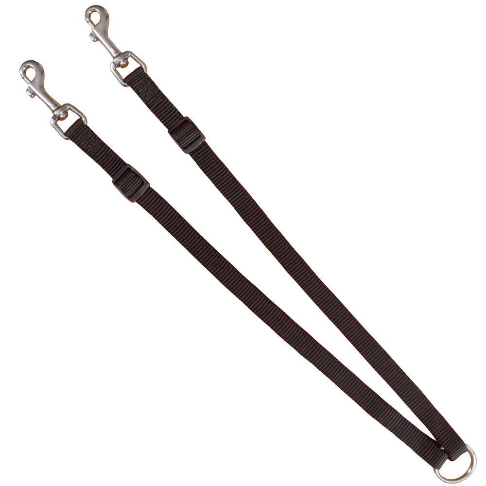 stufenlos verstellbare Nylon-Koppel  - Hundeleine für 2 Hunde 