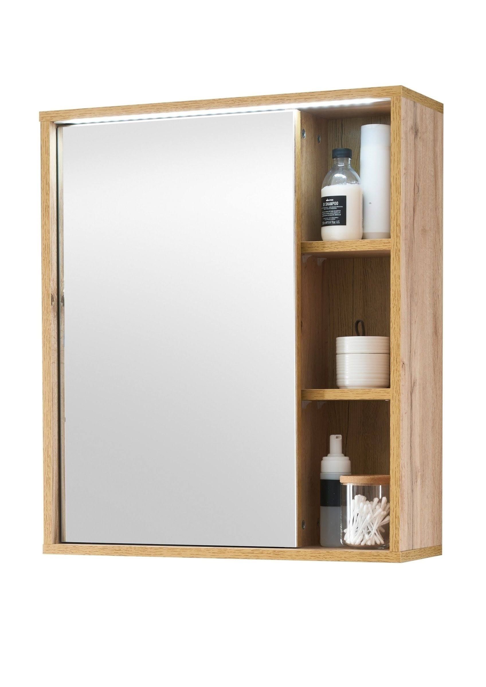 Spiegelschrank Gmunden holzfarben Maße (cm): B: 60 H: 70 T: 20.0 » Sconto