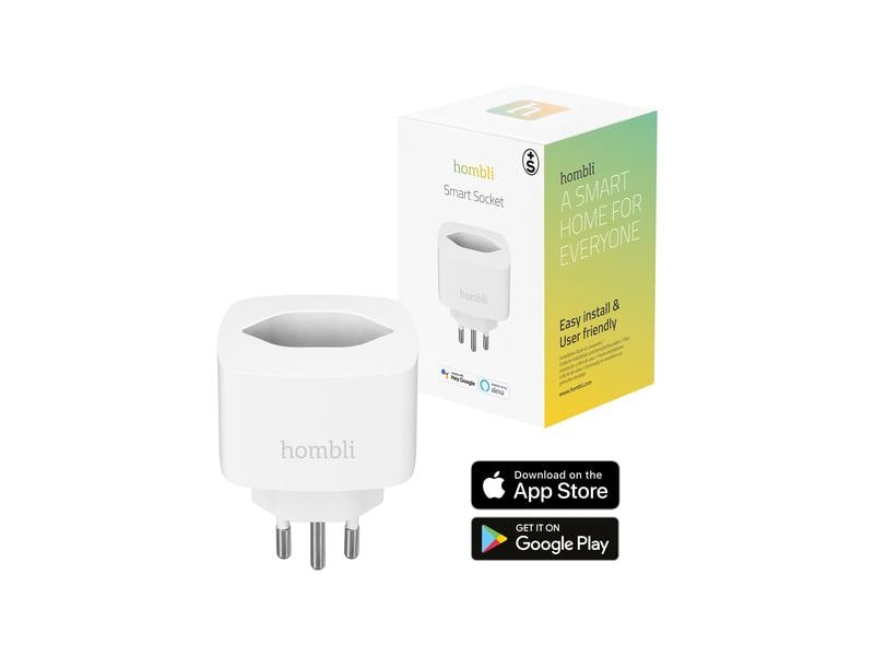 hombli Smart Socket CH, Weiss Bedienung über Ihr Smartphone