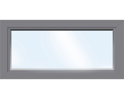 ARON Basic kunststof raam, vast glas, wit/antraciet, 700x400 mm (niet openend)