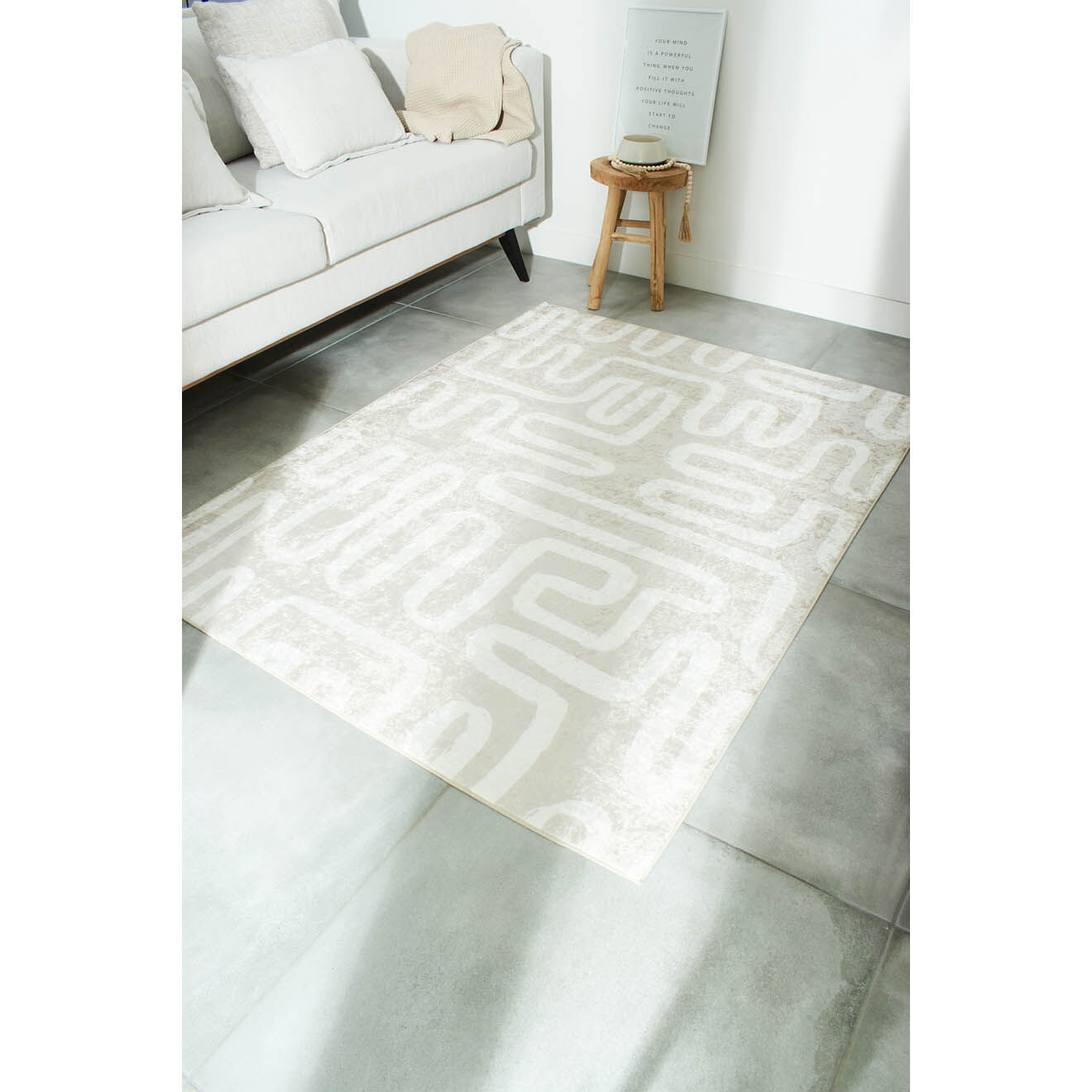 Nazar Rugs Tapis Grece 753 beige - 120x160 cm
