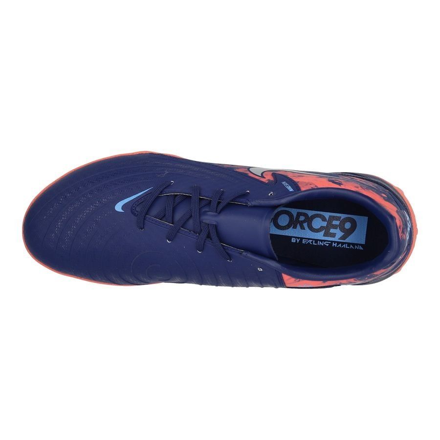 Nike Phantom GX II Academy TF Erling Haaland Personal Edition - Bleu/Chrome ÉDITION LIMITÉE