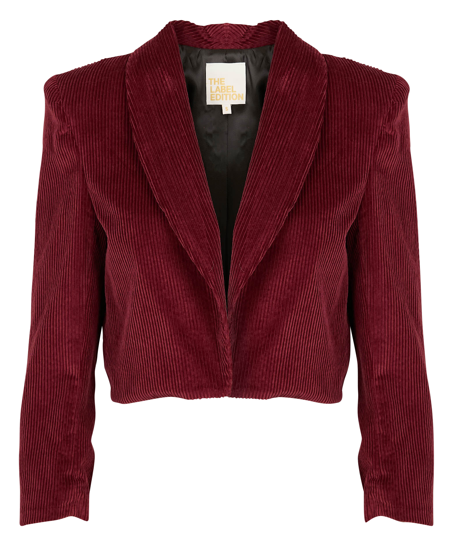 AMBER - Veste droite en coton | Rouge