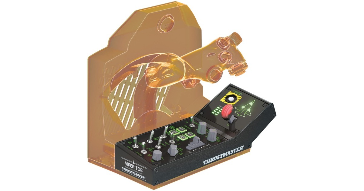 ThrustmasterViper Panel gaming flight sim bedieningspaneel  (Zwart, Pc)