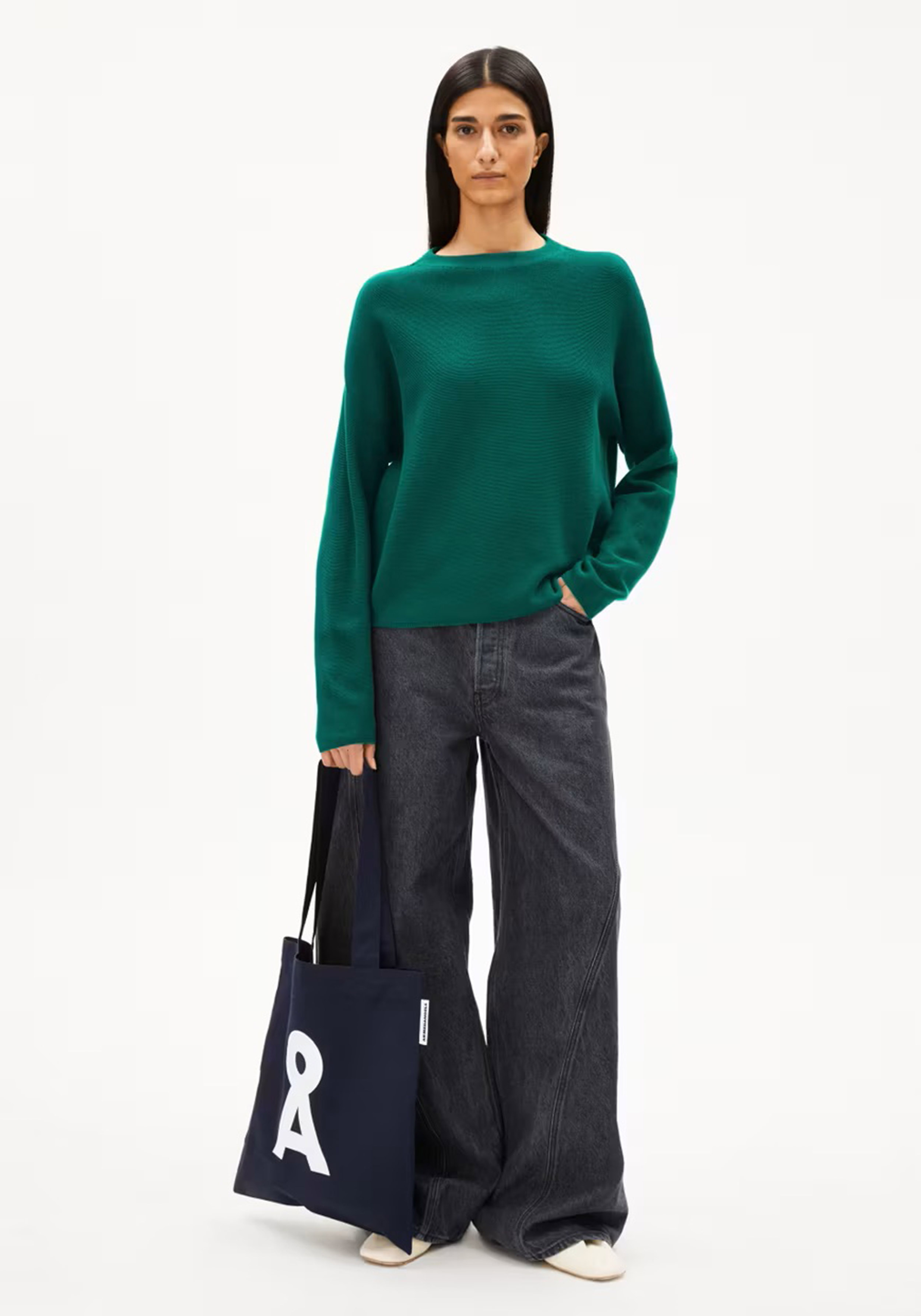 Armedangels Pullover Merinaa Links Links Emerald Green