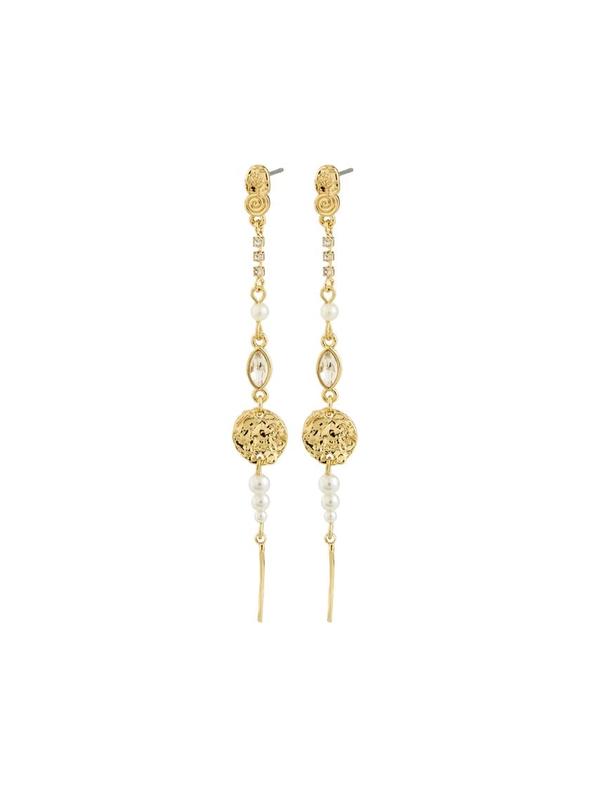 Fire Earrings Old Gold