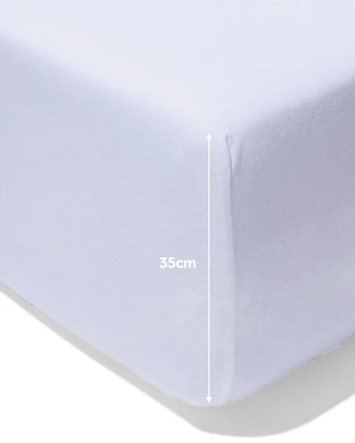 drap-housse pour boxspring jersey 100x200/220 blanc