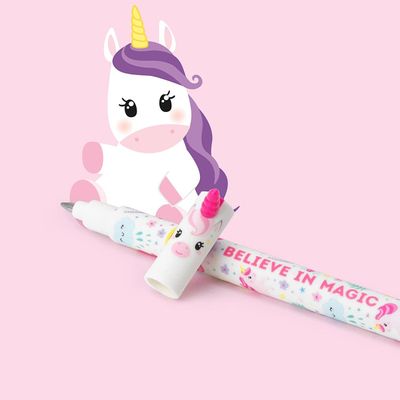 Legami - Stylo à encre gel effaçable - 0,7 mm - Licorne