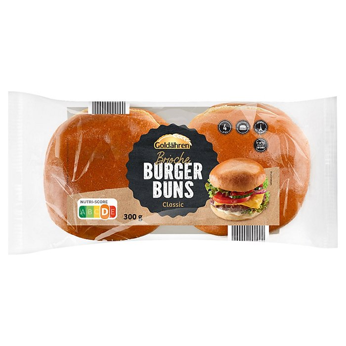GOLDÄHREN Brioche Burger Brötchen 300 g