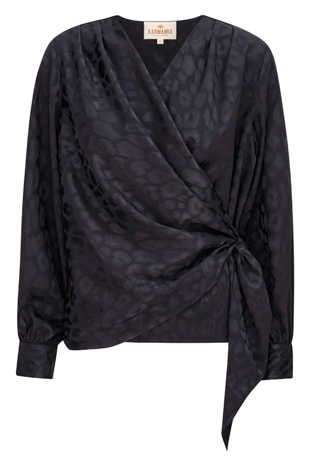 Karmamia Ines Blouse navy leo jacquard
