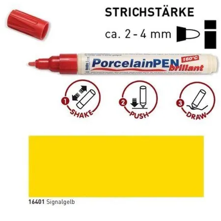KREUL PorcelainPen brillant 160°C Signalgelb