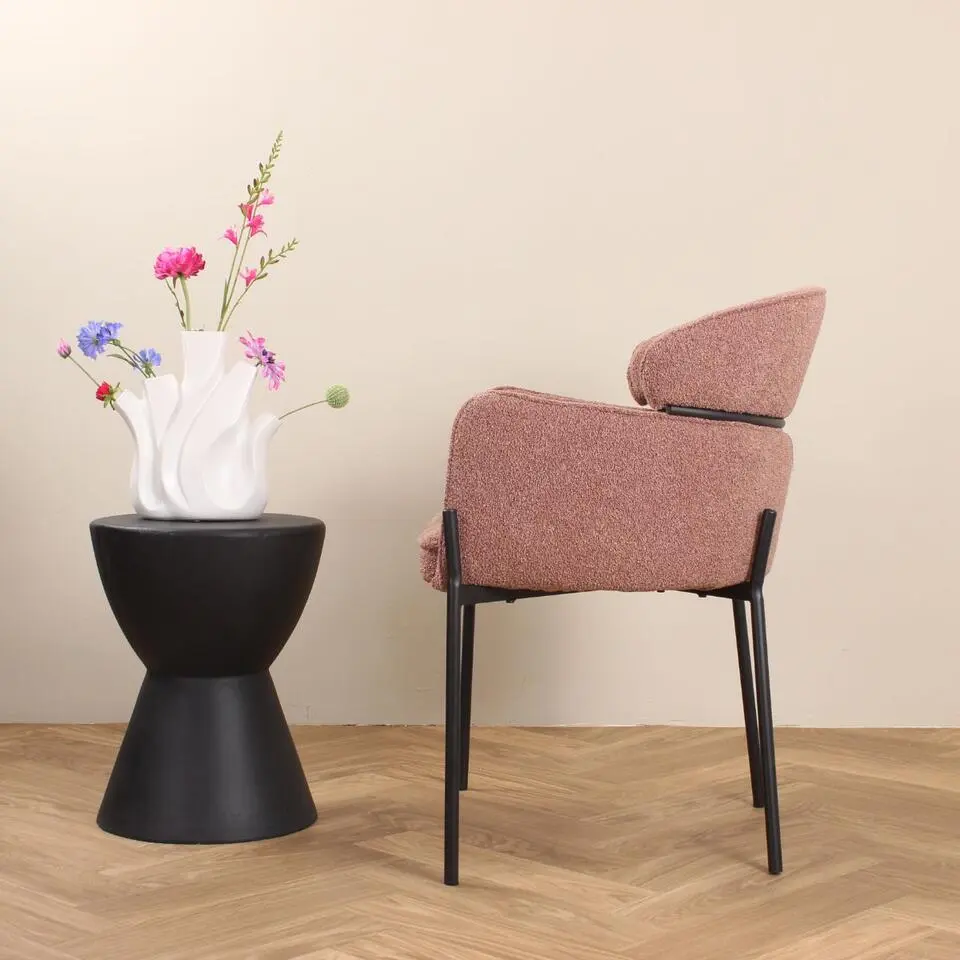 DS4U - Mira eetkamerstoel boucle - roestbruin