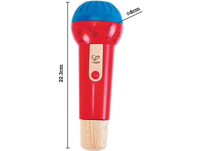 Hape Echo-Mikrofon Batterieloses Stimmverstärker-Mikrofon