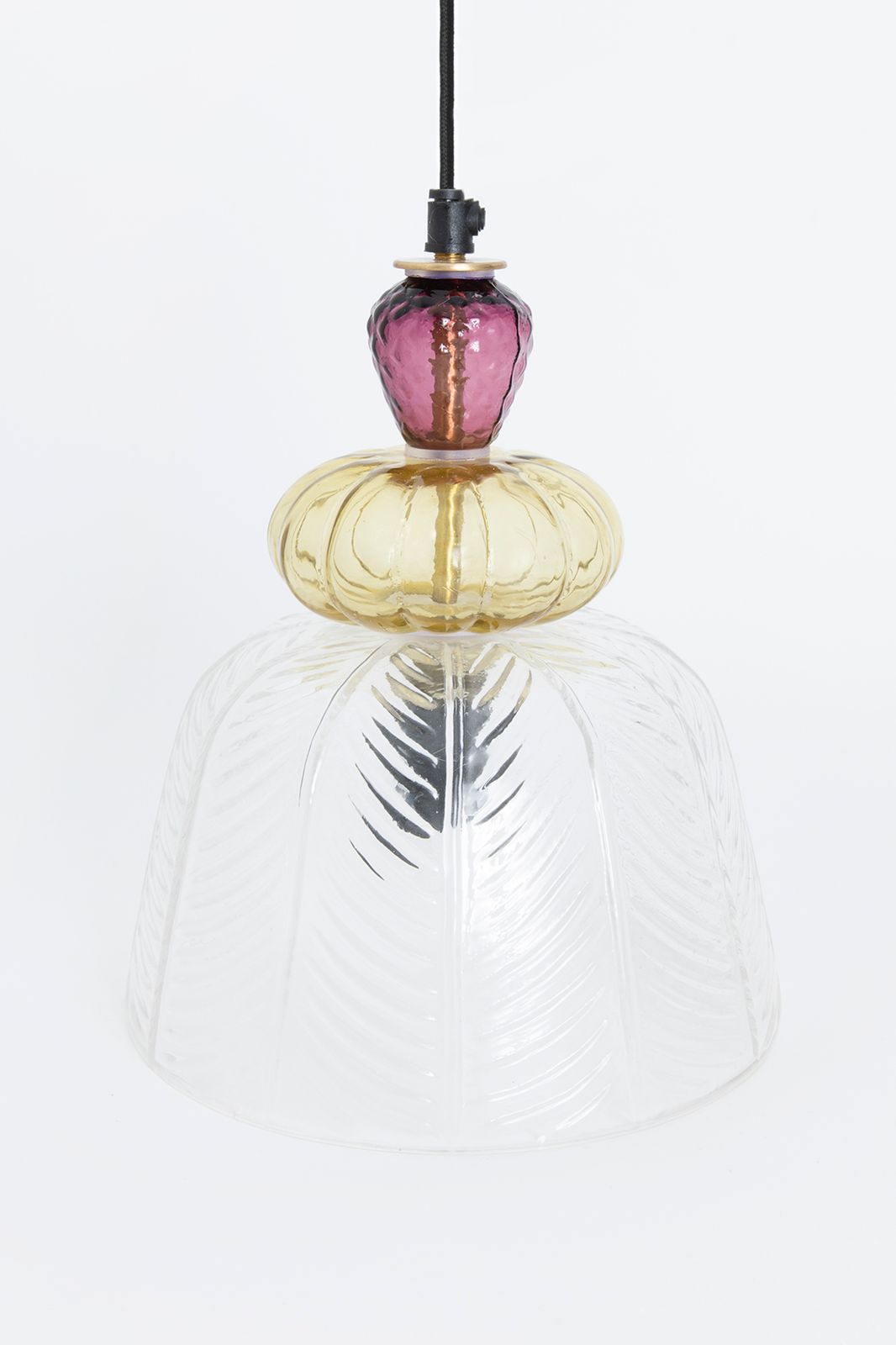 Glazen hanglamp Bauble multicolour