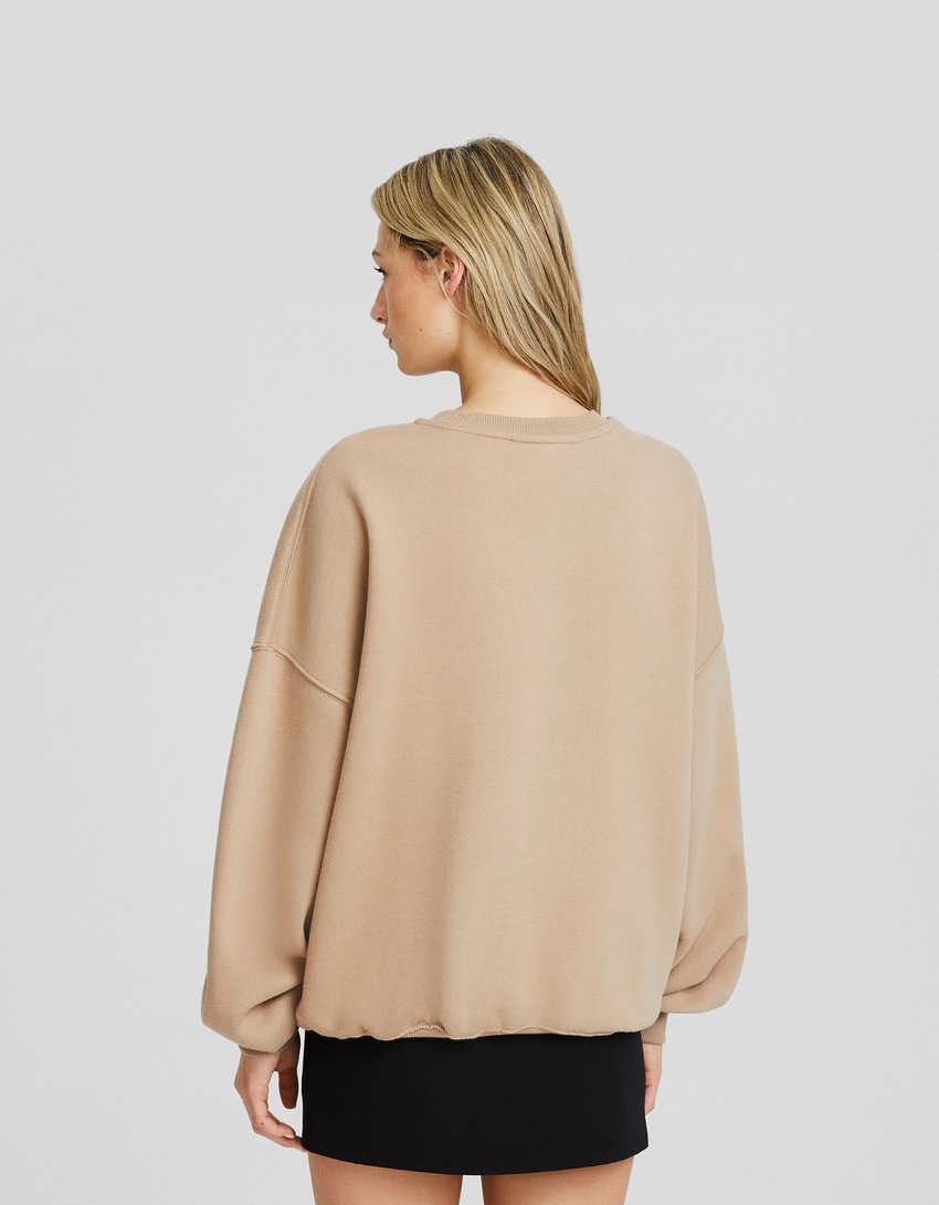 Moletom estampado oversized