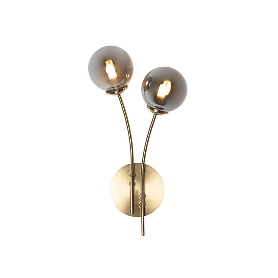 Qazqa wandlampen athens goudkleurig g9
