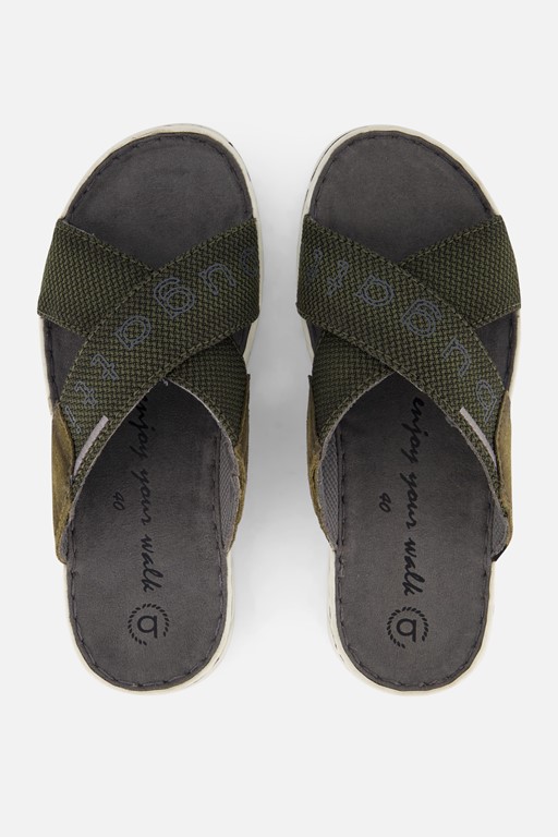 Bugatti Sani Slippers groen Textiel