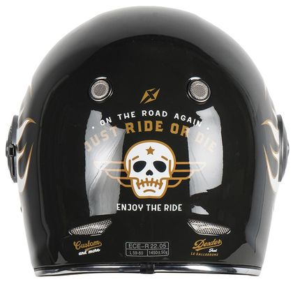 Casque Dexter TANNEN JUST RIDE OR DIE - Noir / Blanc