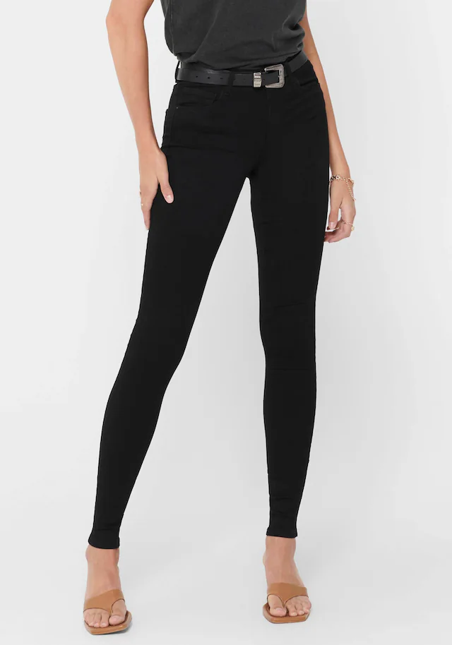 ONLY Skinny-fit-Jeans »ONLROYAL – Skinny-Jeans mit normaler Leibhöhe und Stretch«, unifarben, modisch, skinny fit, Denim
