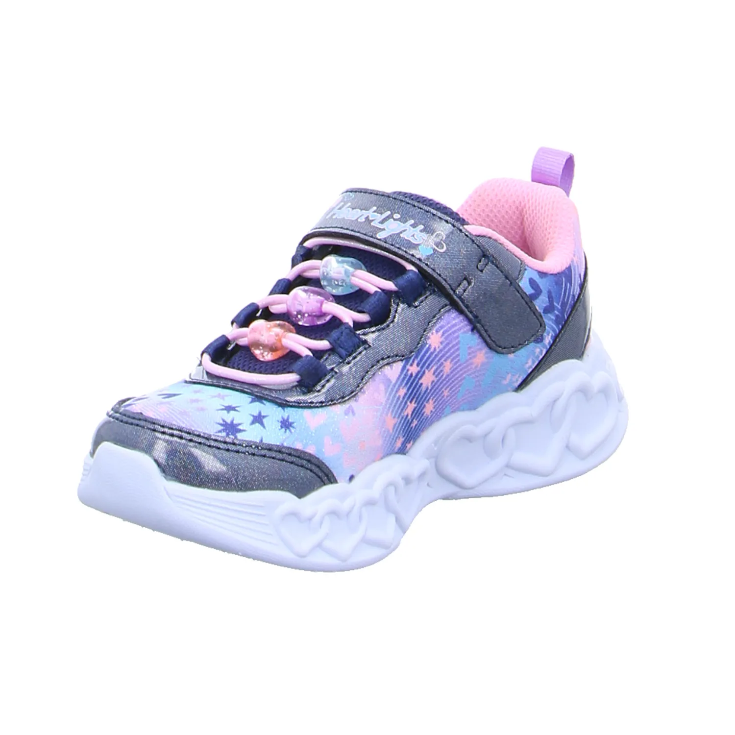 SKECHERS Kleinkinder-Halbschuh Klett Blau Textil  Sneaker