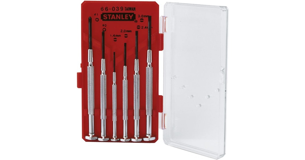 StanleyHorlogemakers Schroevendraaierset  (6-delig)