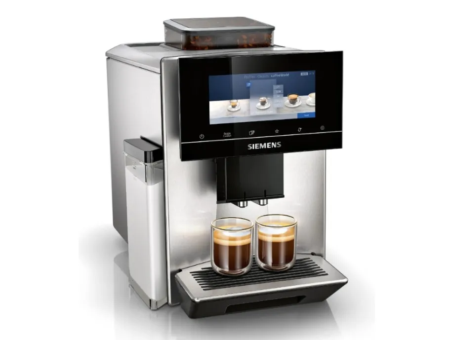 Siemens EQ900 TQ903D03 - Automatisk kaffemaskine med mælkeskummer - 19 bar - rustfrit stål
