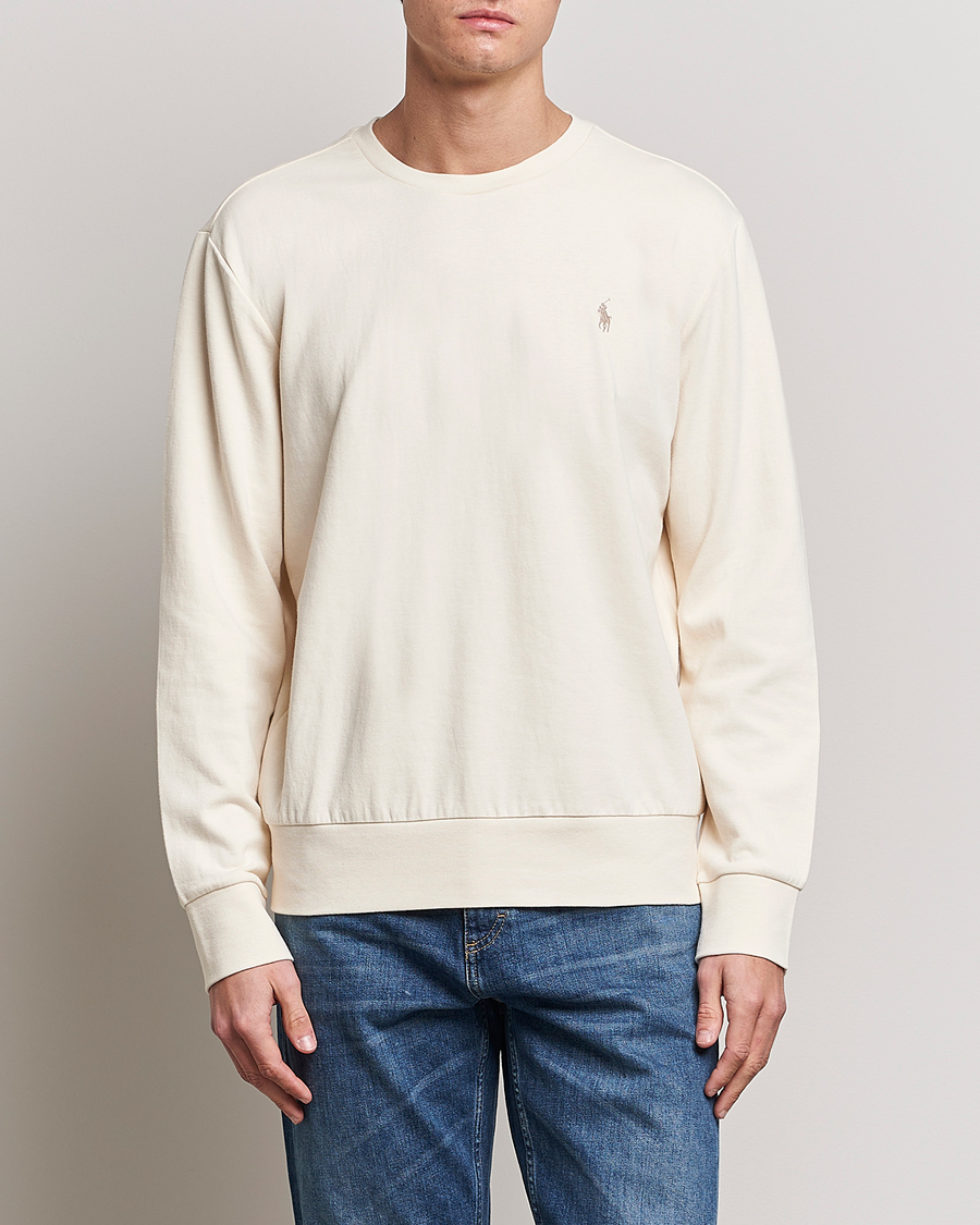 Polo Ralph Lauren Double Knitted Jersey Sweatshirt Guide Cream