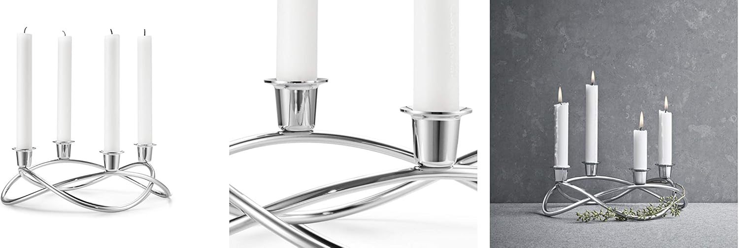 Georg Jensen Season Edelstahl-Kerzenständer